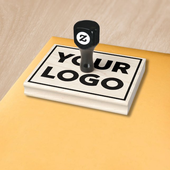 Large Any Shape Business Logo Rubber Stamp (Large Any Shape Business Logo Rubber Stamp in situ)