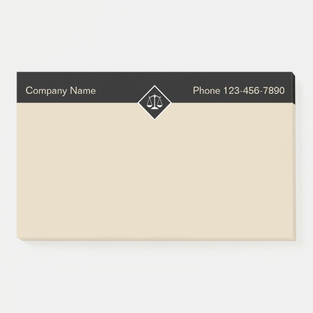 Large Attorney Law Office Post-it Notes (Front)