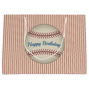 Large Baseball Birthday Gift Bag