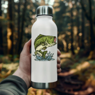 Large Bass Fish Illustration   Die-Cut Sticker