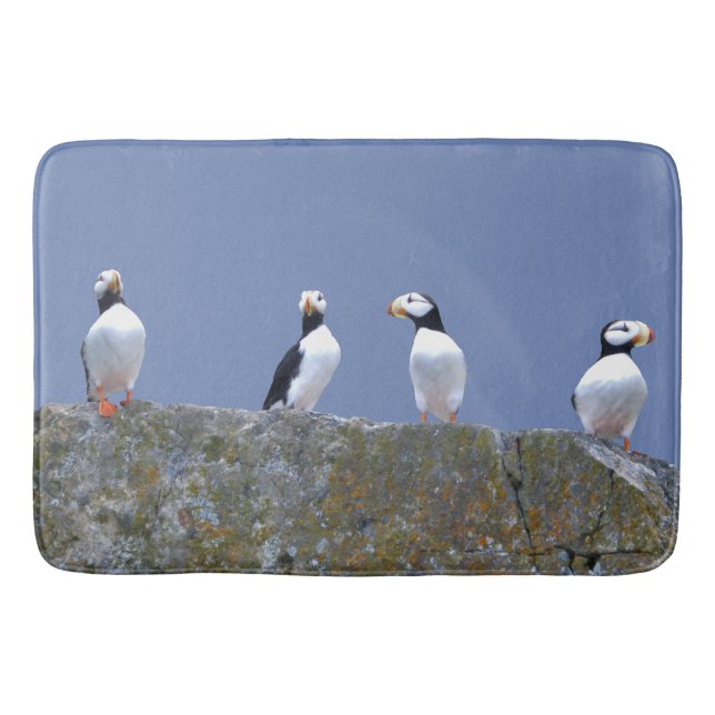 Large Bath Mat w/ puffins (Front)