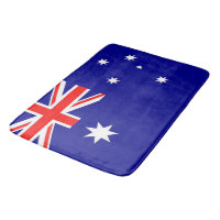 Large bath mat with flag of Australia