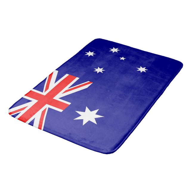 Large bath mat with flag of Australia (Angled)