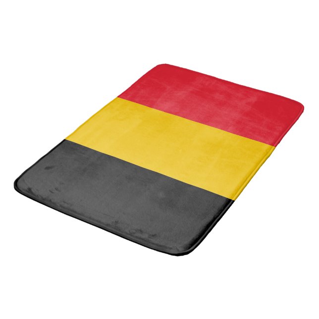 Large bath mat with flag of Belgium (Angled)