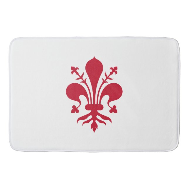 Large bath mat with flag of Florence (Front)