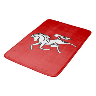 Large bath mat with flag of Kent County