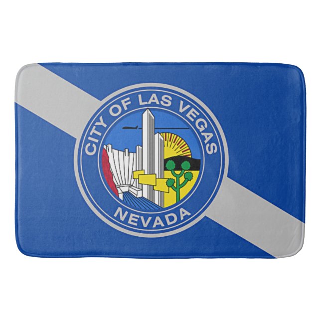 Large bath mat with flag of Las Vegas (Front)