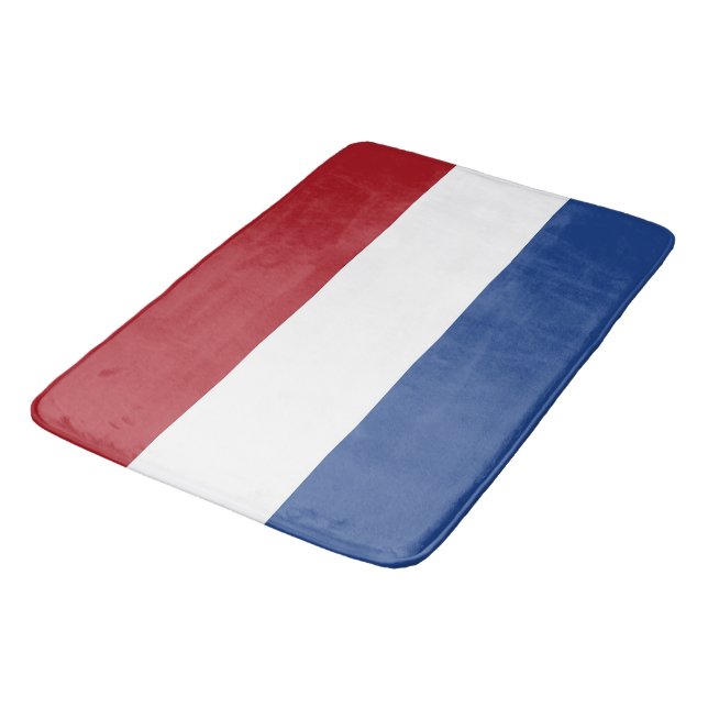 Large bath mat with flag of Netherlands (Angled)