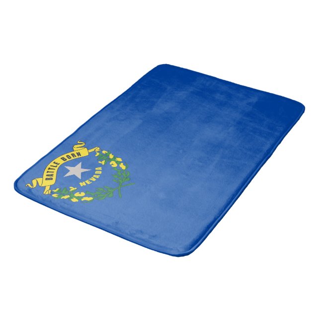 Large bath mat with flag of Nevada, USA (Angled)