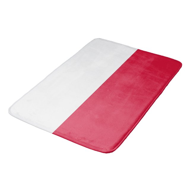 Large bath mat with flag of Poland (Angled)