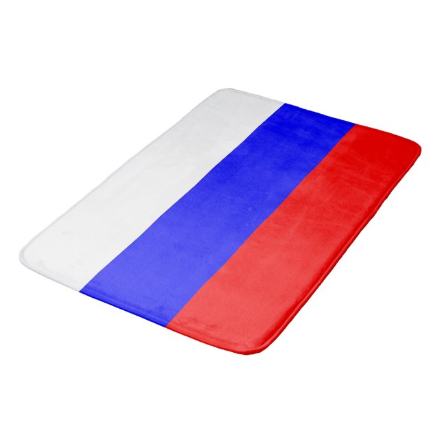 Large bath mat with flag of Russia (Angled)