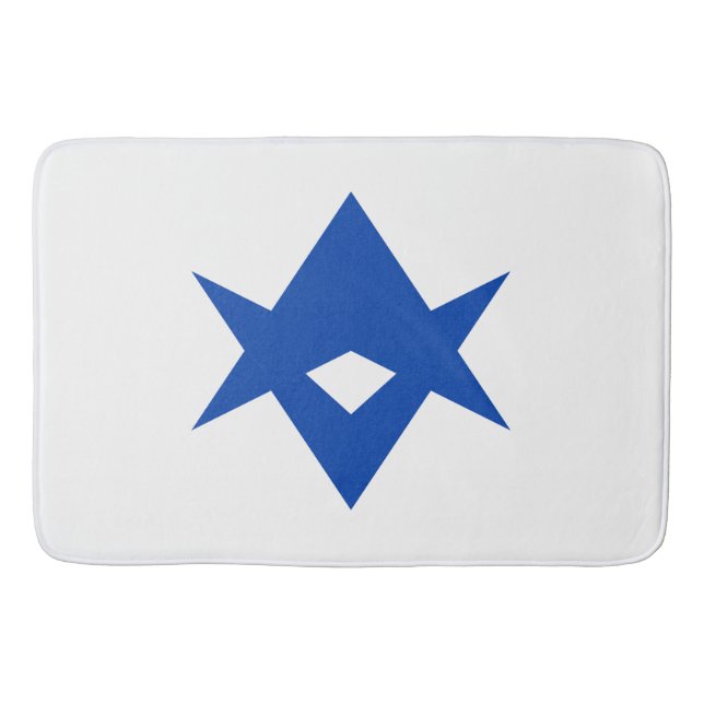 Large bath mat with flag of Toyota City, Japan (Front)