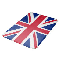 Large bath mat with flag of United Kingdom