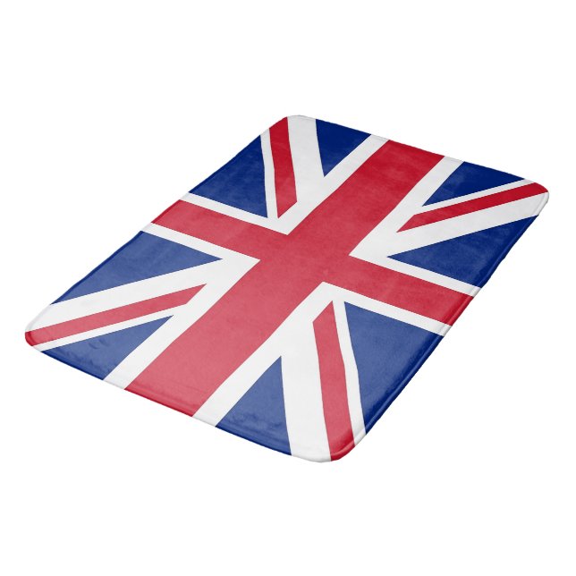 Large bath mat with flag of United Kingdom (Angled)