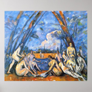 Large Bathers 2 by Paul Cezanne Poster
