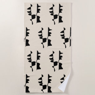 Large Beach & Bath Towel - Dual Face