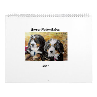 Large Berner Nation Babes 2017 calender Calendar