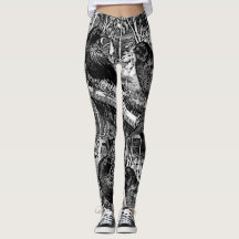 Large Black Crow Leggings