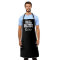 Large black custom grill master BBQ apron for men