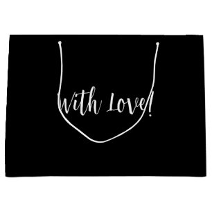 Large, black, gift bag