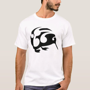 Large black Kiwi on shirt