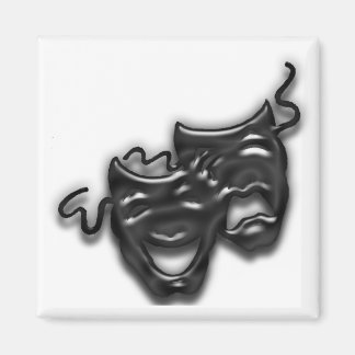 Large Black Masks Magnet