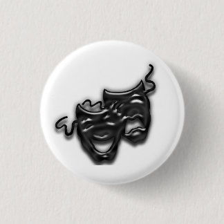Large Black Masks Mini Button