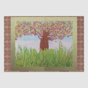 Large Blooming Tree Tissue Paper