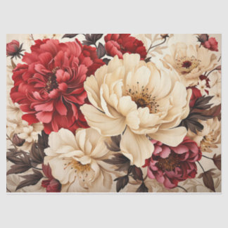 Large Blooms Decoupage Tissue Paper