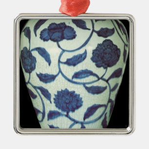 Large blue and white vase, Jaijing Period Metal Tree Decoration