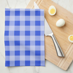 Large Blue Gingham Tea Towel