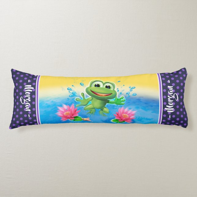 Large body cushion Leaping frog custom (Front)