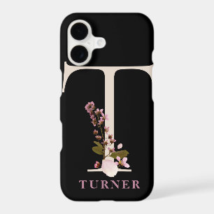 Large Botanical Monogram T Name Personalisation