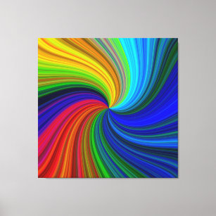 Large Bright Colourful Abstract Canvas Wall Art