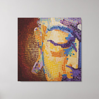 Large Buddha Face Canvas Print