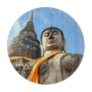 Large Buddha in Ayutthaya, Thailand Cutting Board