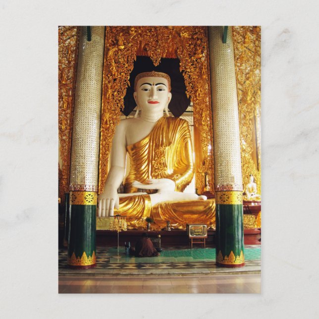 Large Buddha Statue Postcard (Front)