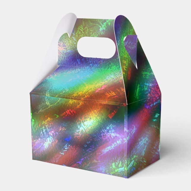 Large bumps with rocky texture in showy coloured   favour box (Back Side)