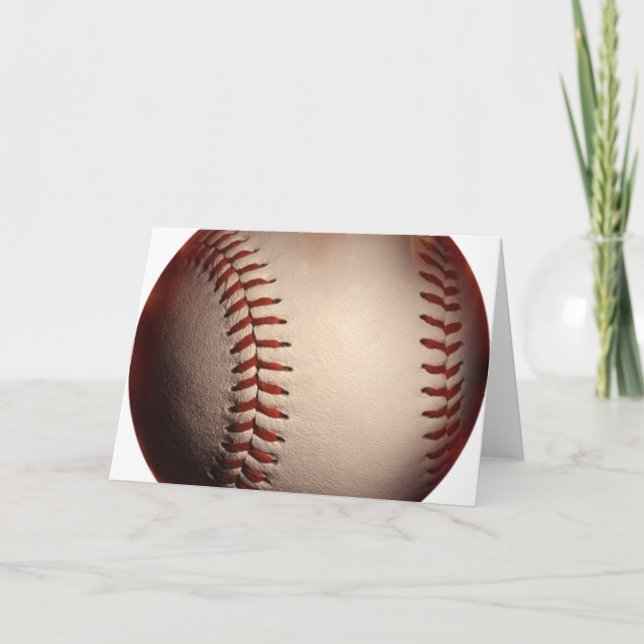 Large Burning Baseball Card (Front)
