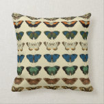 Large Butterfly Collection Cushion<br><div class="desc">A pattern created from vintage butterfly illustrations (1775-1782)</div>