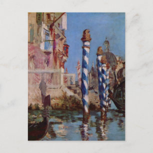 Large Canal in Venice - Edouard Manet Postcard