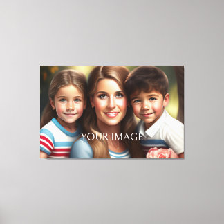 large canvas print for family photo