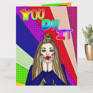 Large Card   You Did It ] Congratulations!  Card