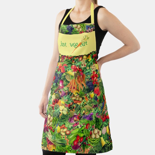 (Large) Chef Cookout Vegetables Apron (Insitu)