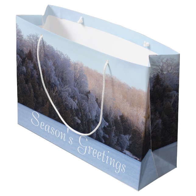 Large Christmas Gift Bag (Back Angled)