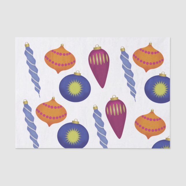 Large Christmas Ornament Tissue Paper (Front)