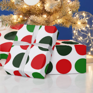 Large Christmas Polka dots wrapping paper