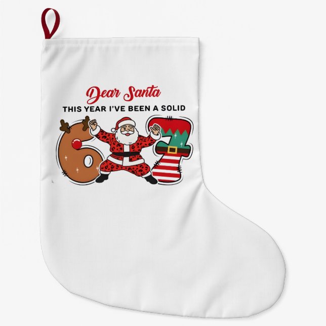   LARGE CHRISTMAS STOCKING (Front)