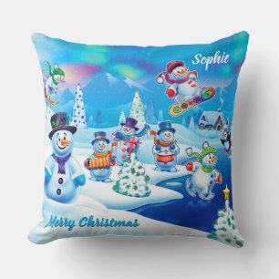 Large Christmas throw cushion or pillow