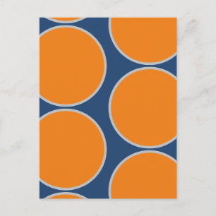 Large Circles Abstract Design Postcard